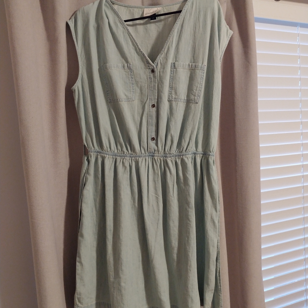 Chambray Shirt Dress